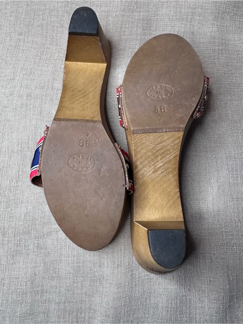 Vintage Juicy Couture Wooden Mule Heels Y2K Sz 8 - Picture 6 of 10